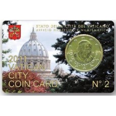 Vaticaan 50 cent 2011 coincard nr. 2